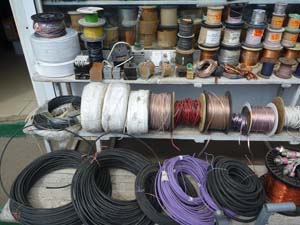 бухты кабелей, проводов, изоляции